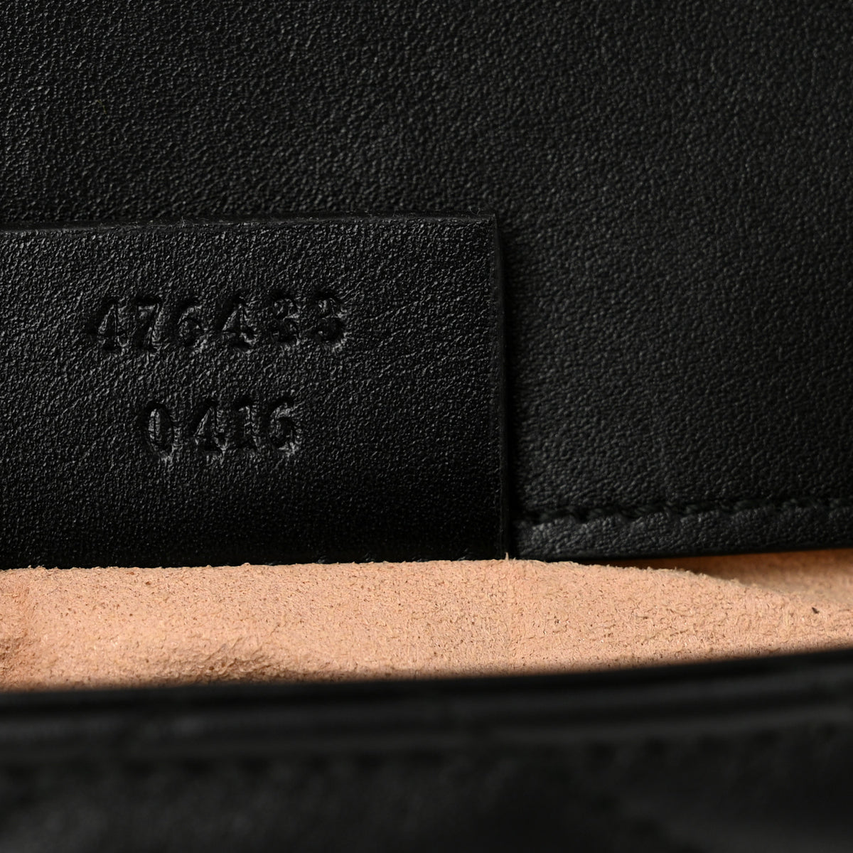 Calfskin Matelasse Super Mini GG Marmont Shoulder Bag Black