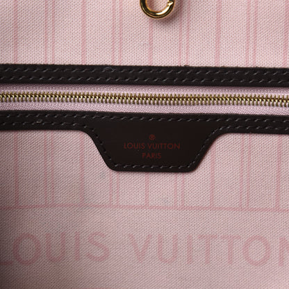 Louis Vuitton Damier Ebene Neo Neverfull MM Rose Ballerine 9 of 12