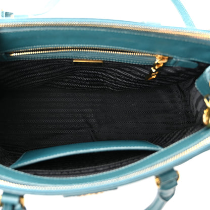 Prada Saffiano Small Galleria Double Zip Tote Ottanio 5 of 9
