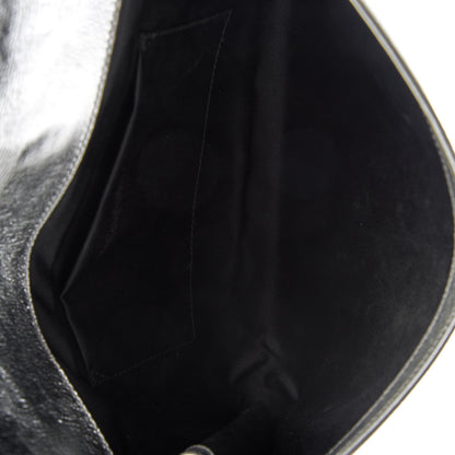 Saint Laurent Metallic Calfskin Monogram Large Belle De Jour Clutch Silver 7 of 8