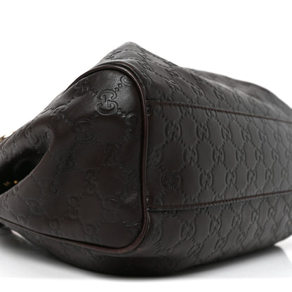 Gucci Guccissima Medium Sukey Tote Chocolate 9 of 10