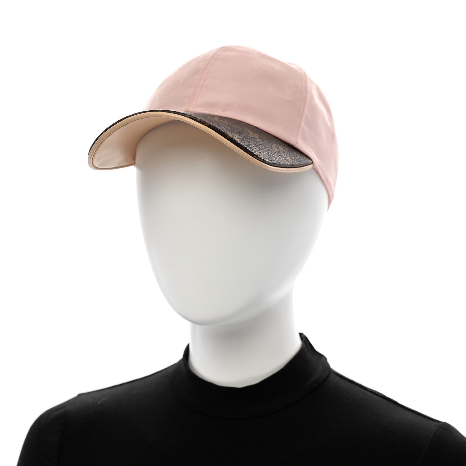 Louis Vuitton Polyester Silk Monogram LV Get Ready Cap M Pink 2 of 11