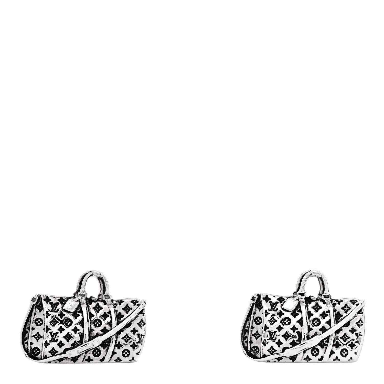 Louis Vuitton Sterling Silver Speedy Cufflinks 1 of 7