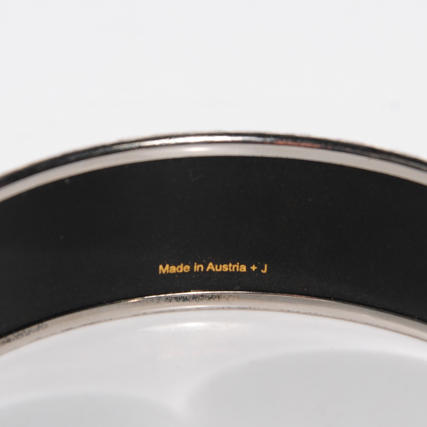 Hermes Enamel Printed Alphabet Russe Wide Bracelet 65 Turquoise Bleu Kaki Jaune 4 of 5