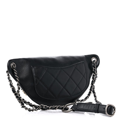 Chanel Calfskin Chain 20s Signe Waist Bag Black 3 of 10