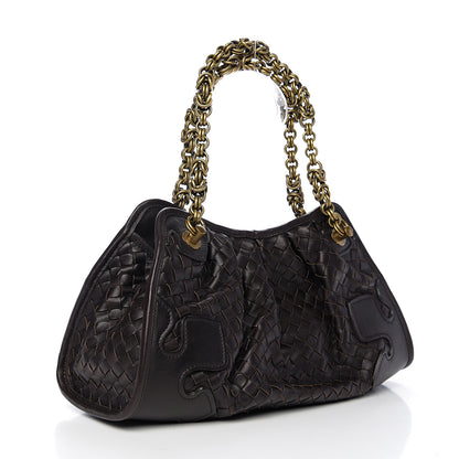 Bottega Veneta Nappa Intrecciato Small Chain Shoulder Bag Moro 2 of 8