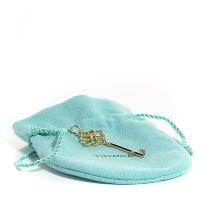 Tiffany 14k Yellow Gold Knot Key Pendant 5 of 5
