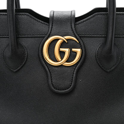 Gucci New Sakai Calfskin Lux Small Dahlia Top Handle Shoulder Bag Black 8 of 12