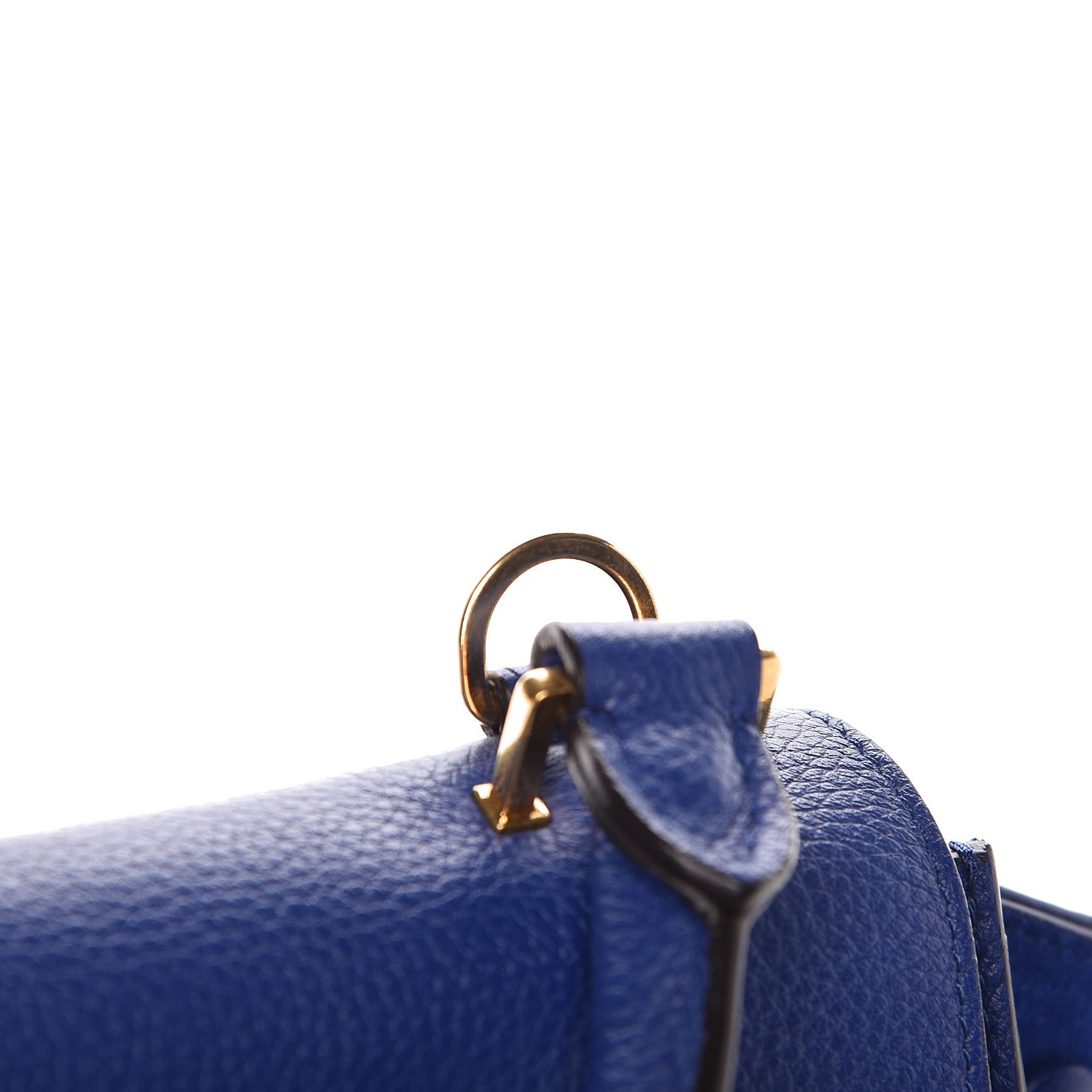Celine Drummed Calfskin Suede Small Trapeze Indigo 7 of 8