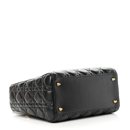 Christian Dior Lambskin Cannage Medium Lady Dior Black 4 of 13