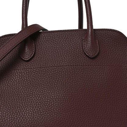 The Row Grained Calfskin Soft Margaux 10 Bag Dark Mocha 7 of 9