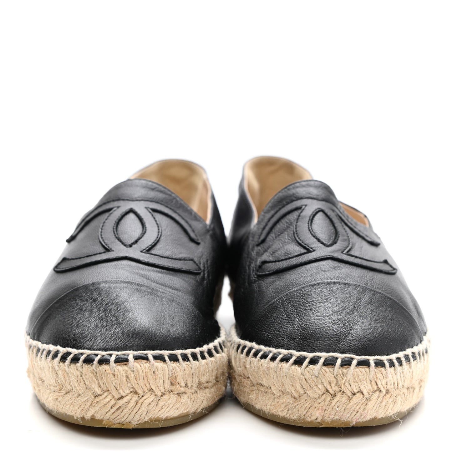 Lambskin CC Espadrilles 38 Black