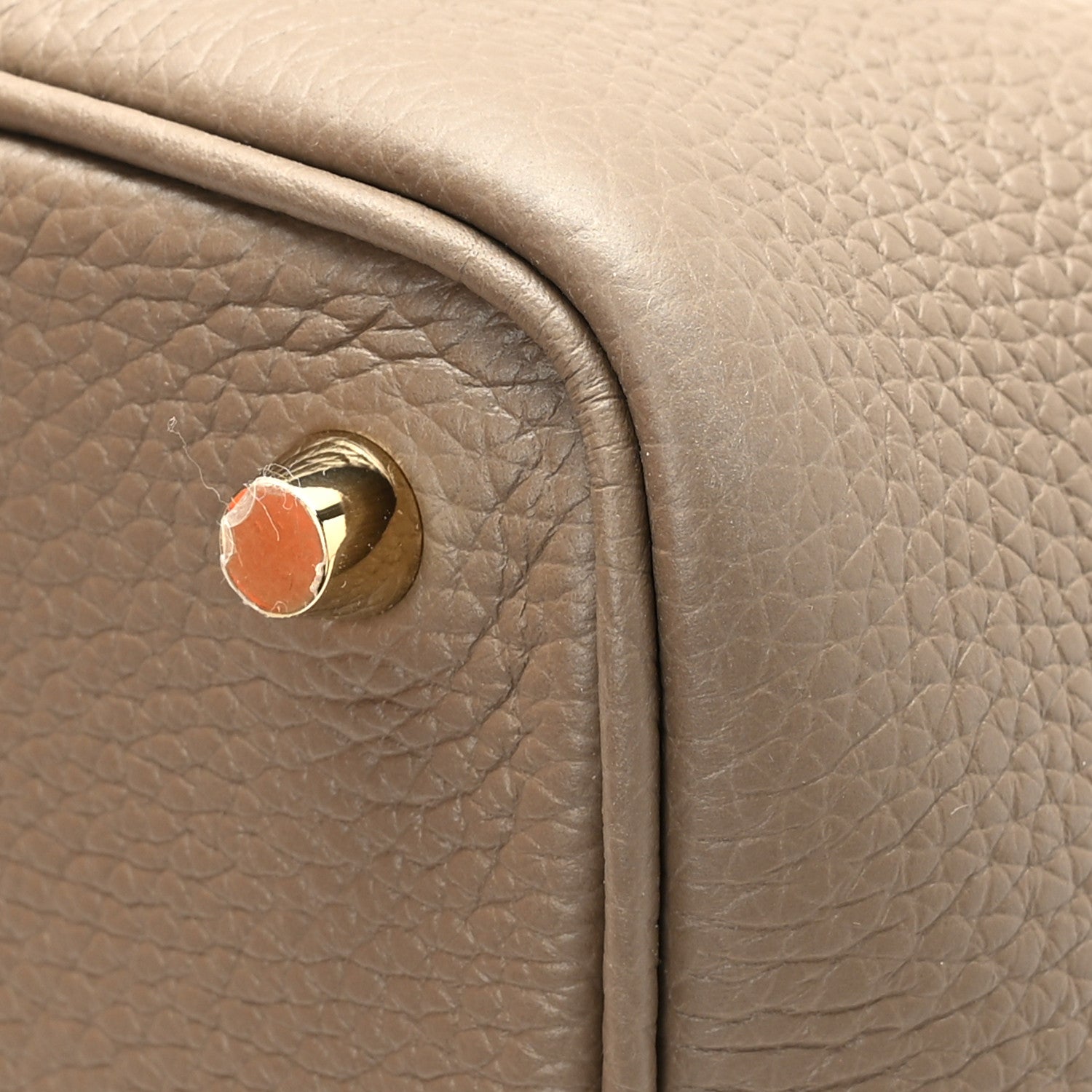 Hermes Taurillon Clemence Picotin Lock 18 PM Etoupe 9 of 12