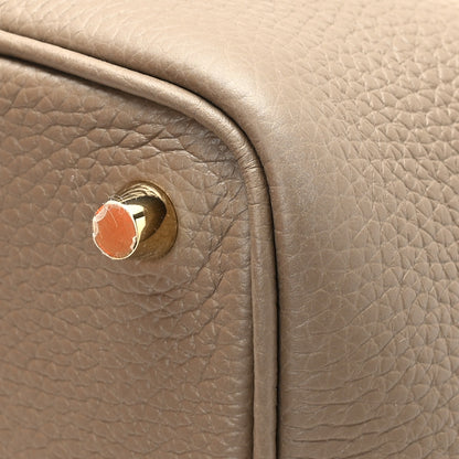 Hermes Taurillon Clemence Picotin Lock 18 PM Etoupe 9 of 12