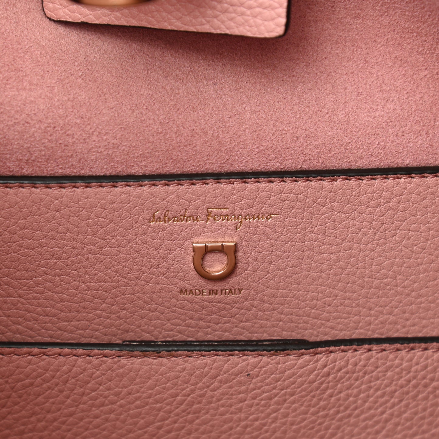 Calfskin Reverse Hobo Antique Rose