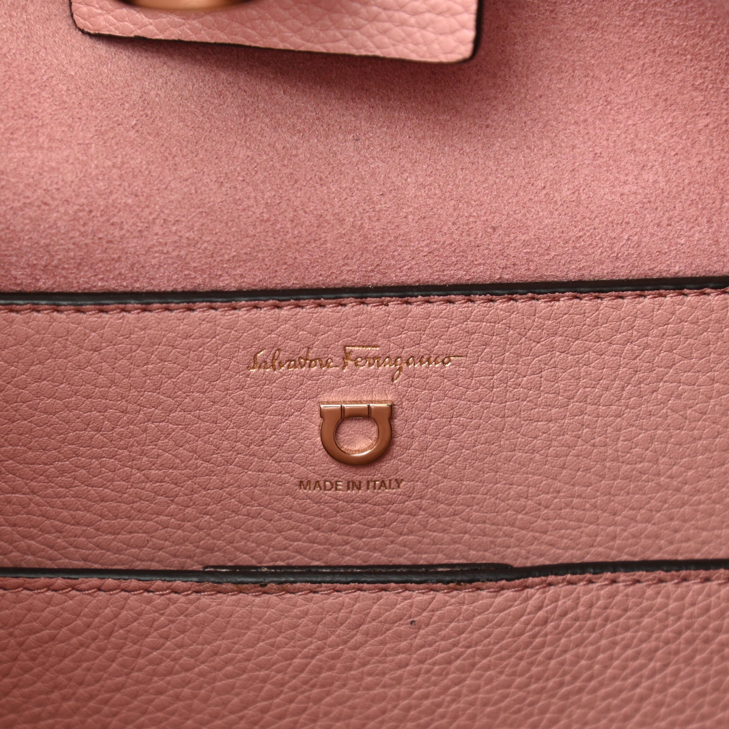 Salvatore Ferragamo Calfskin Reverse Hobo Antique Rose 5 of 10