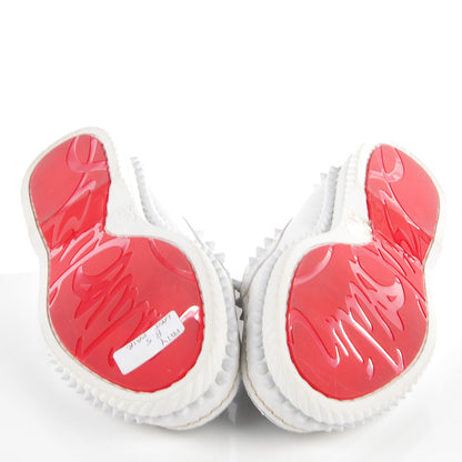 Christian Louboutin Calfskin Yacht Spikes Loafers 38.5 White 6 of 6