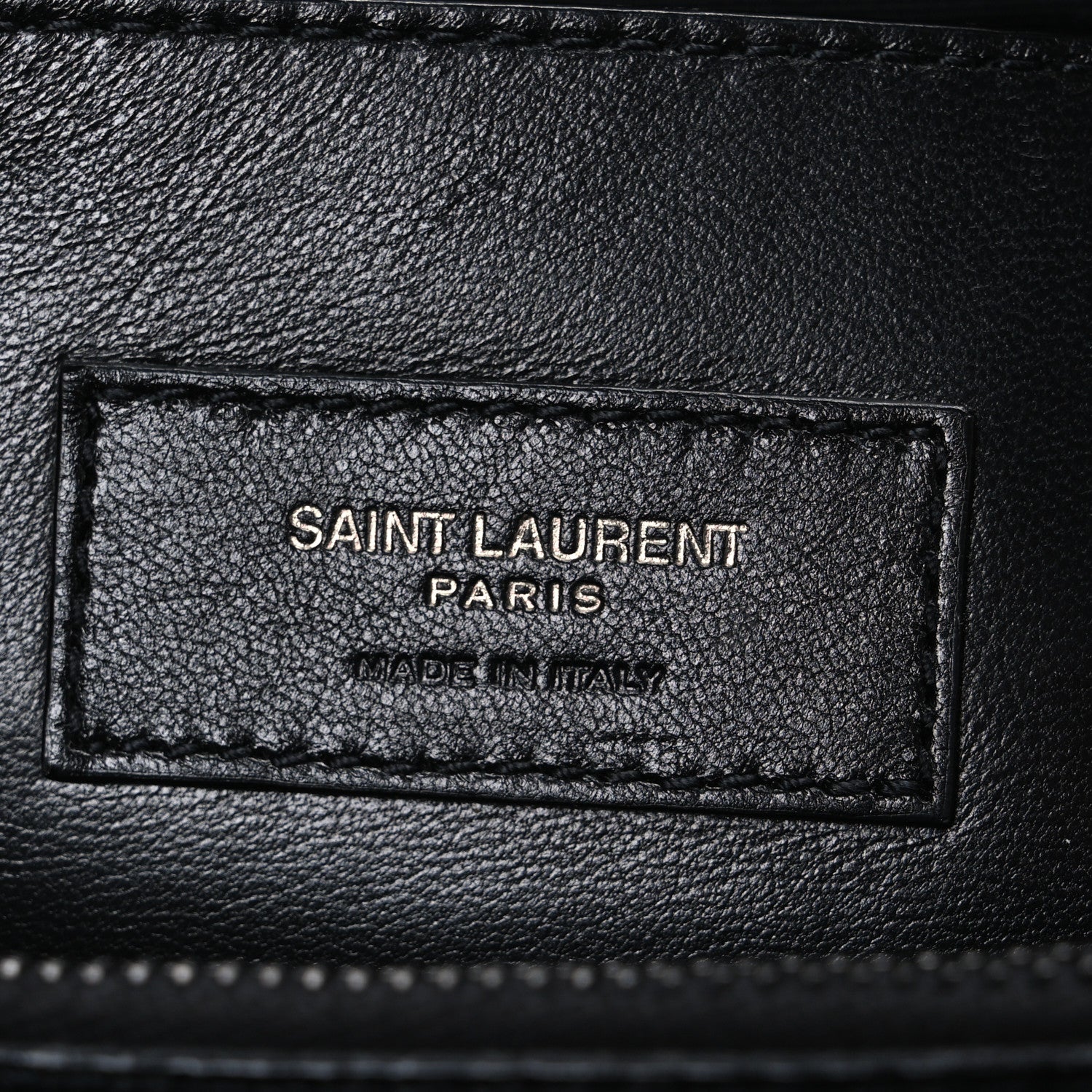 Saint Laurent Grain De Poudre Medium West Hollywood Monogram Fold-Over Bag Black 6 of 11
