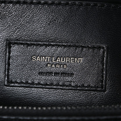 Saint Laurent Grain De Poudre Medium West Hollywood Monogram Fold-Over Bag Black 6 of 11