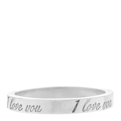 Tiffany Sterling Silver I Love You Band Ring 49 5 3 of 4
