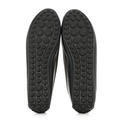 Louis Vuitton Calfskin Zip Oxford Ballerina Flats 40 Black 5 of 10