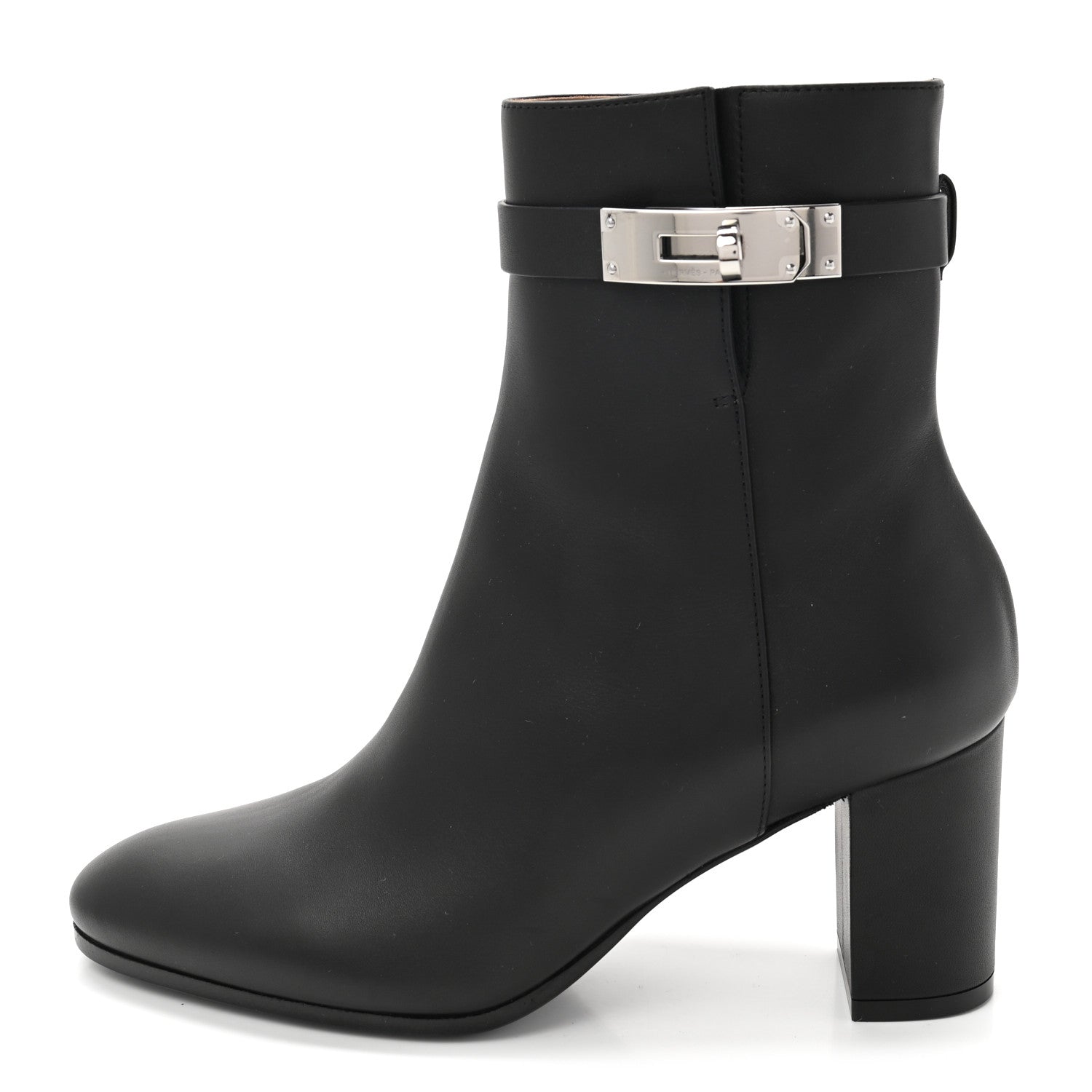 Hermes Calfskin Saint Germain Ankle Boots 35.5 Black 1 of 8