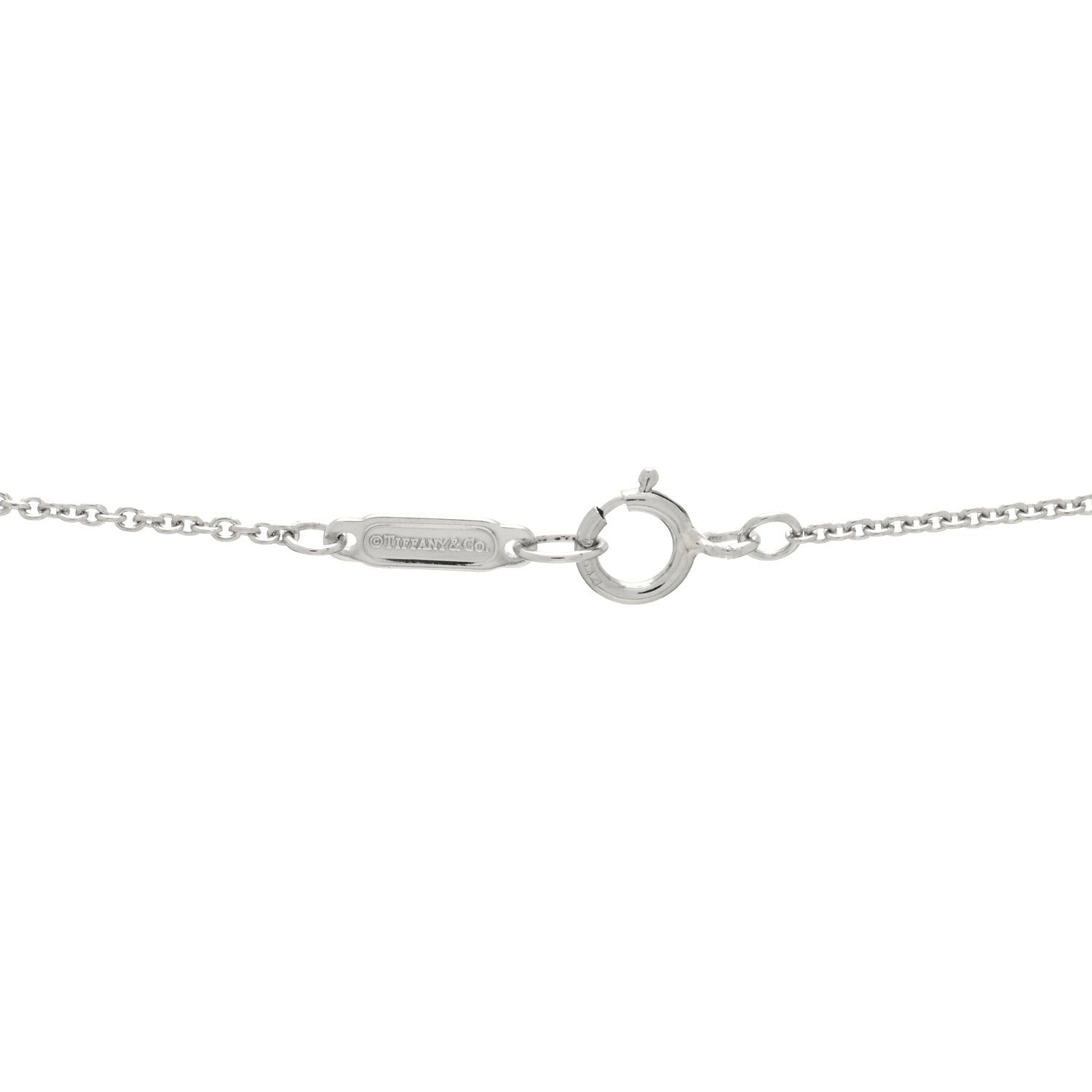 Tiffany Platinum Diamond .17ctw Small Paper Flowers Pendant Necklace 3 of 3
