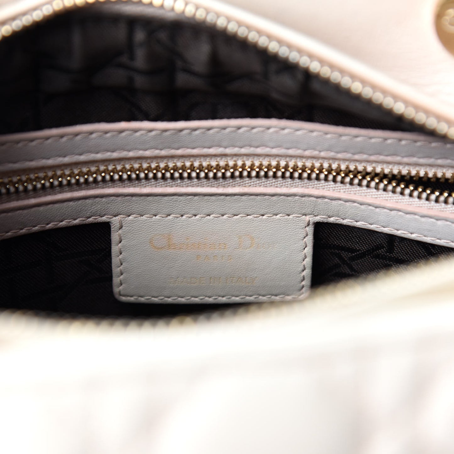 Lambskin Cannage Medium Lady Dior Light Pink
