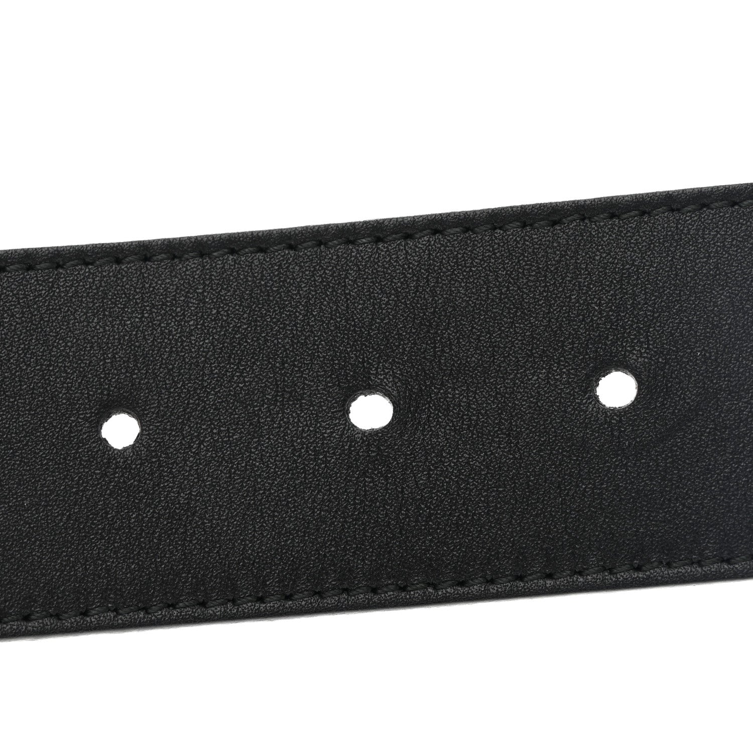 Gucci Moon Calfskin Pearl Double G 40mm Belt 95 38 Black Cream 4 of 5