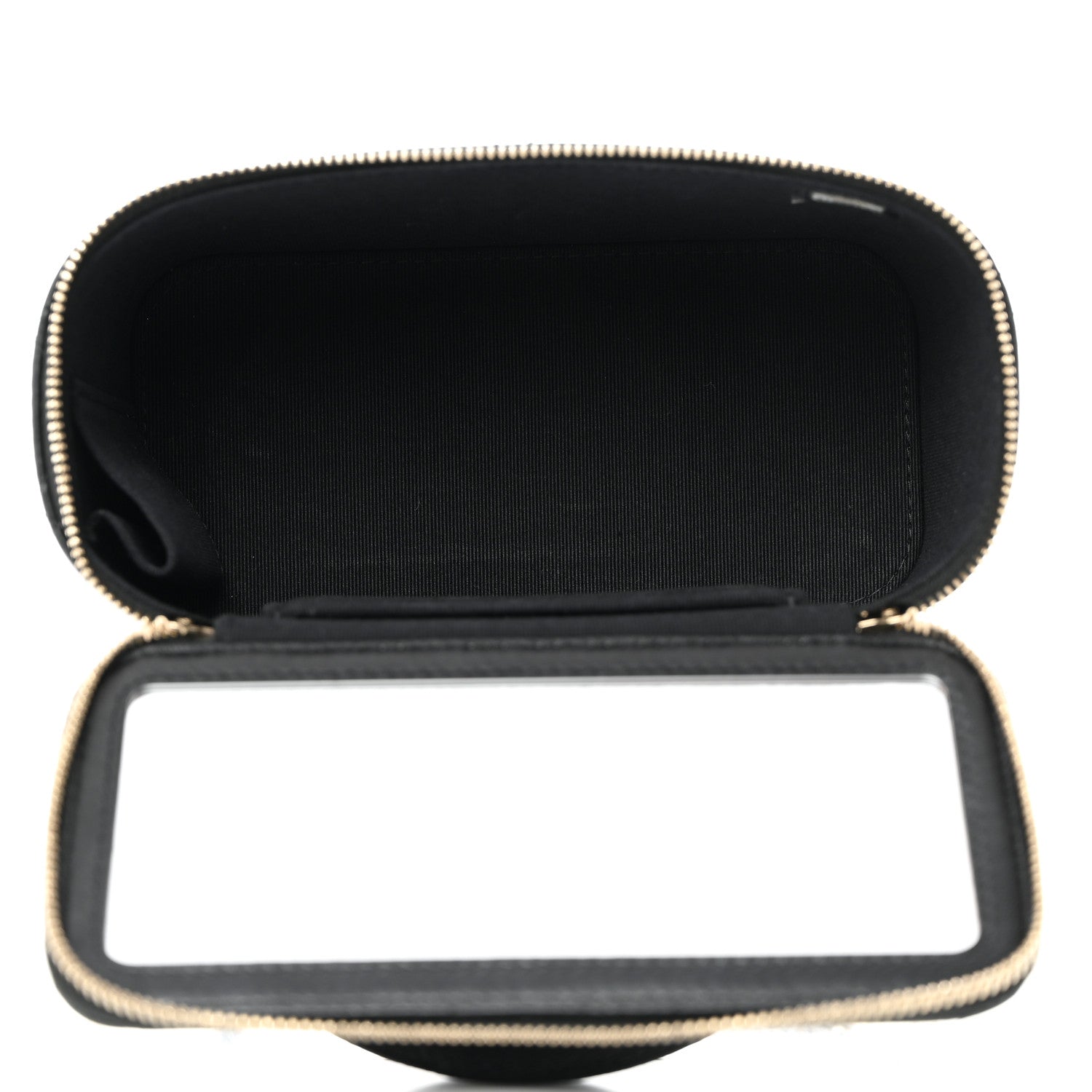 Chanel Lambskin Quilted Small Top Handle Vanity Case With Chain Black 5 of 11