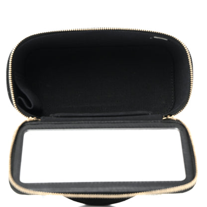Chanel Lambskin Quilted Small Top Handle Vanity Case With Chain Black 5 of 11