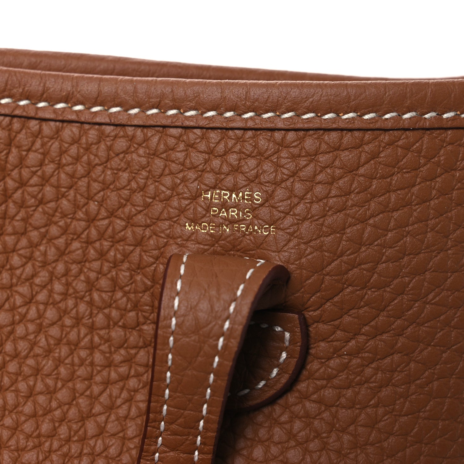 Hermes Taurillon Clemence Evelyne TPM Gold 6 of 12