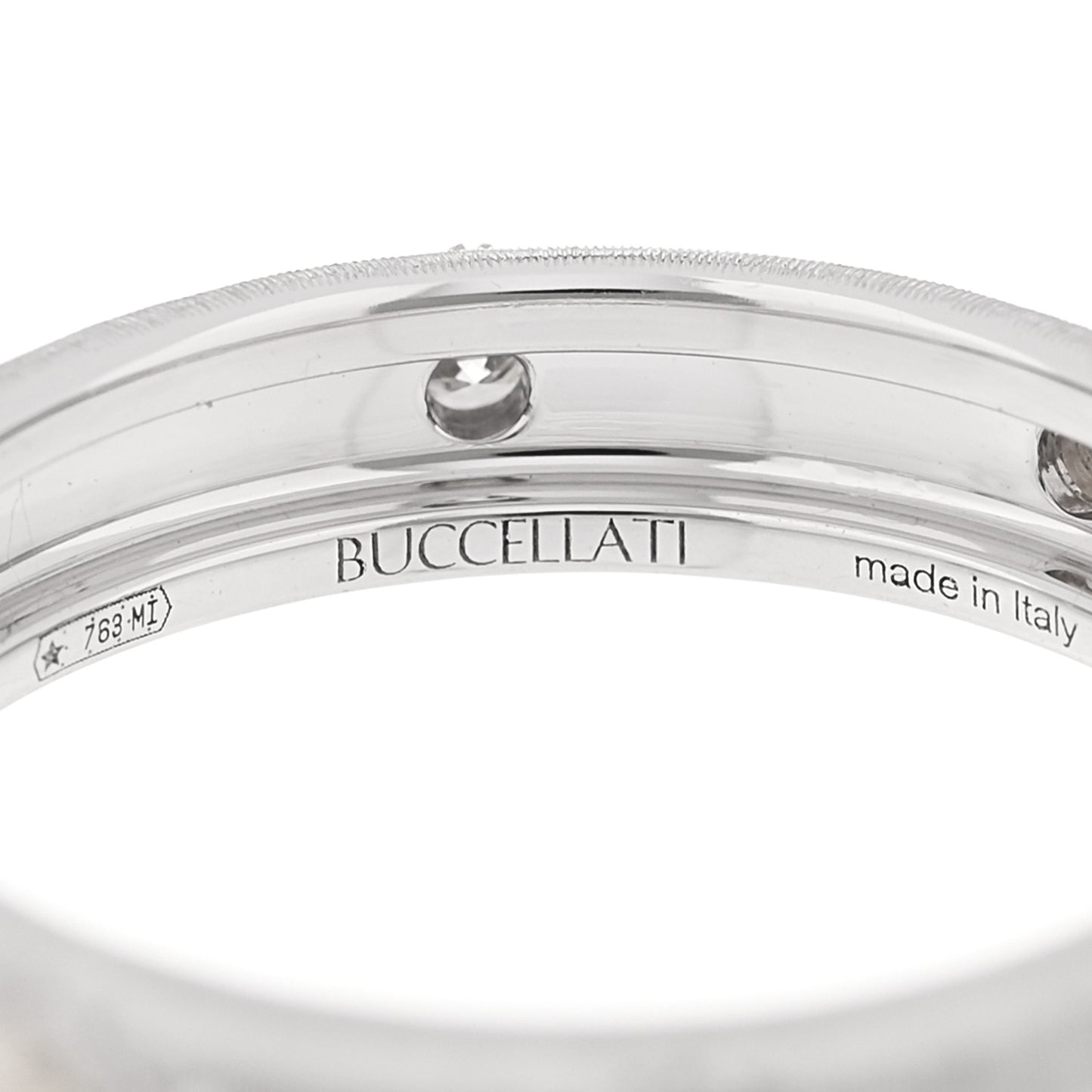 18K White Yellow Gold Diamond Macri Positano Eternelle Ring 51 5.75