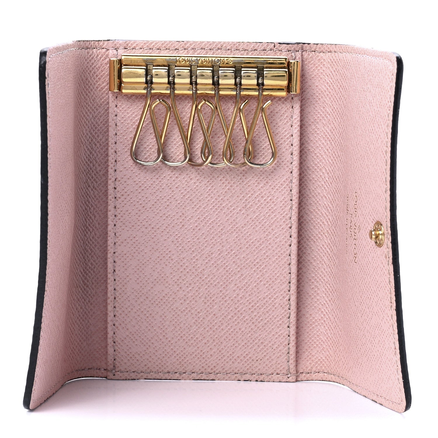 Louis Vuitton Damier Ebene Multicles 6 Key Holder Rose Ballerine 4 of 11