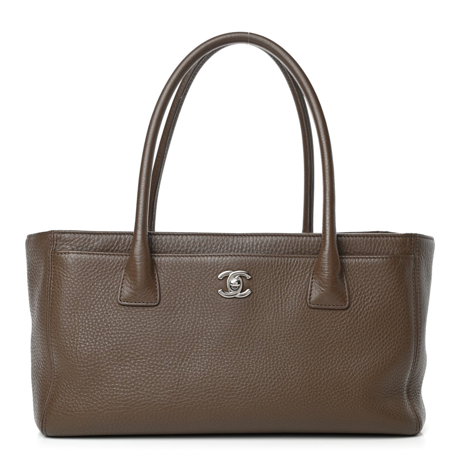 Chanel Calfskin Small Cerf Executive Shopper Tote Brown 1 of 6