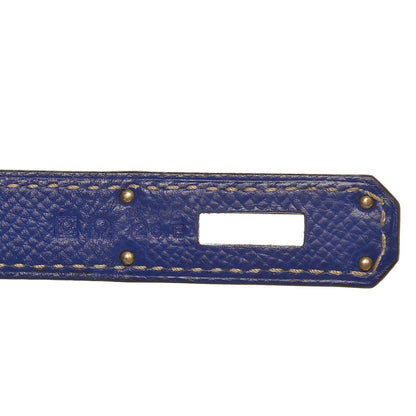 Hermes Epsom Candy Birkin 30 Bleu Electrique Mykonos 11 of 32