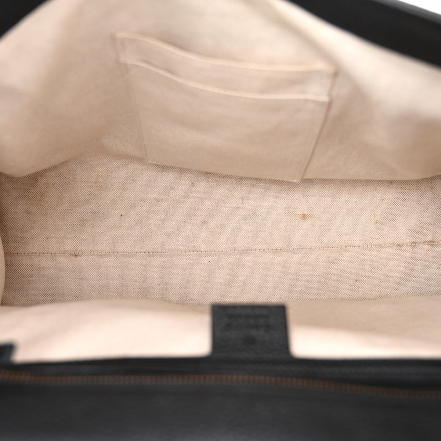 Calfskin Medium GG Marmont Top Handle Bag Black