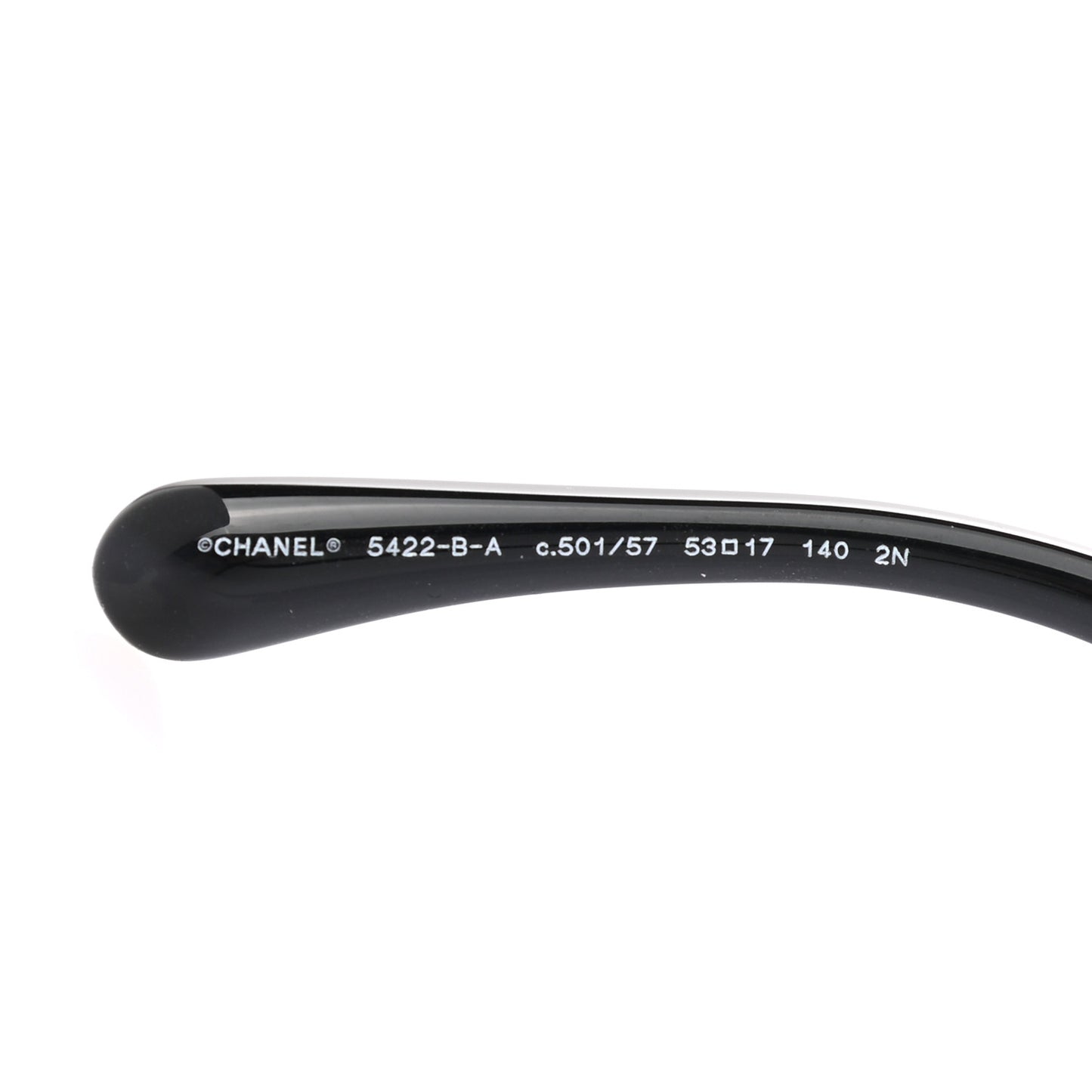 Acetate Strass Polarized Square Sunglasses 5422-B Black