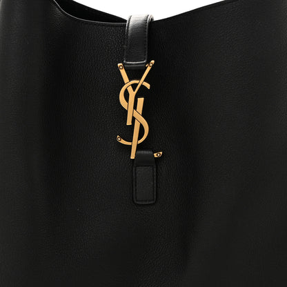Saint Laurent Smooth Calfskin Large Le 5 A 7 Soft Hobo Black 8 of 13