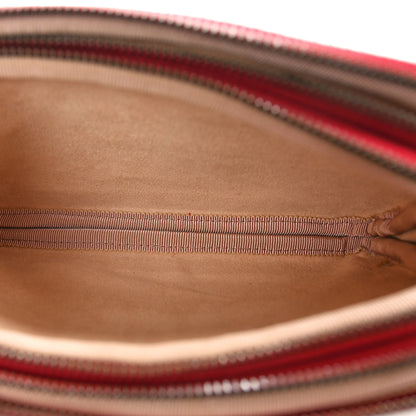 Gucci Calfskin Matelasse Mini GG Marmont Chain Crossbody Bag Hibiscus Red 6 of 11