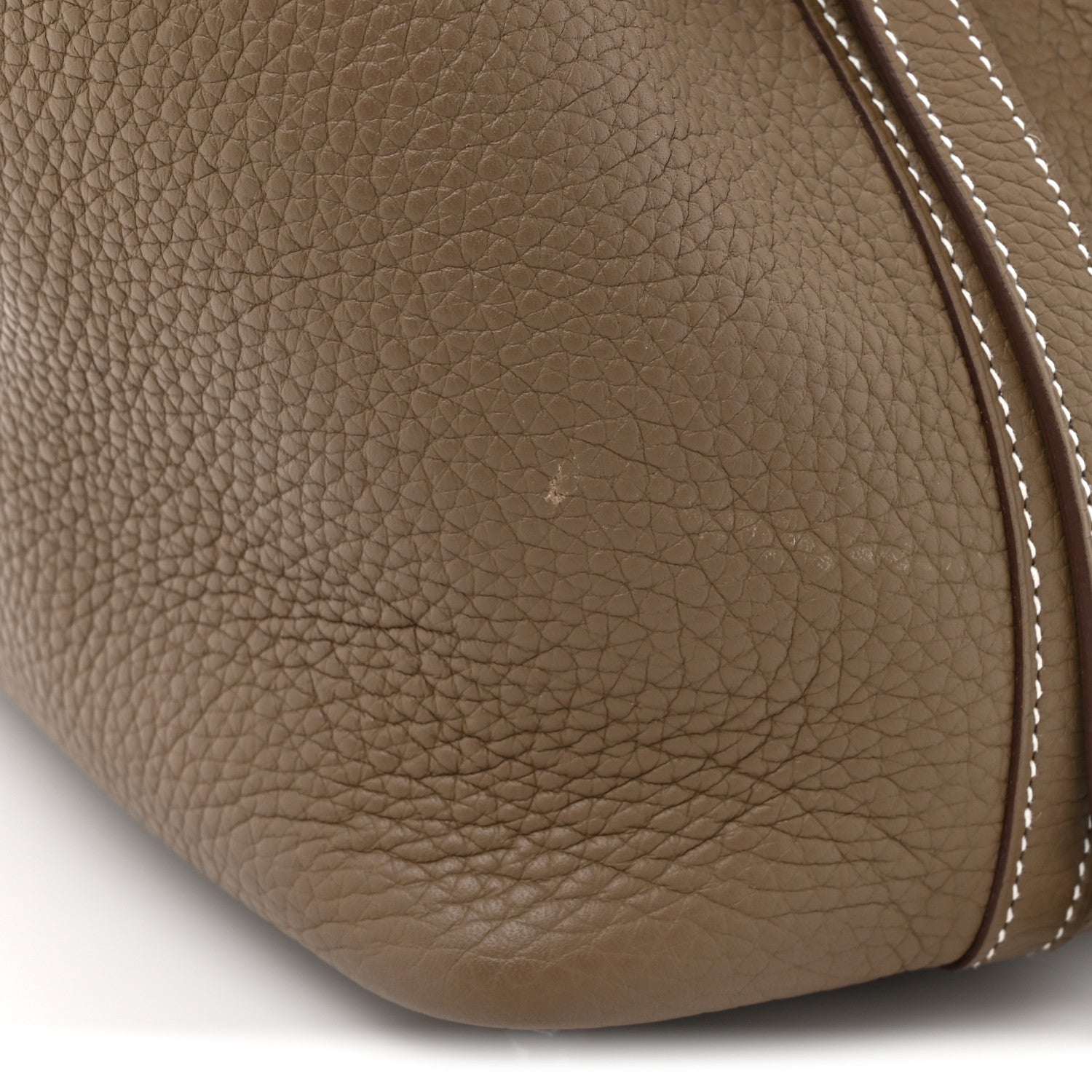 Hermes Taurillon Clemence Picotin Lock 18 PM Etoupe Etoupe 12 of 13