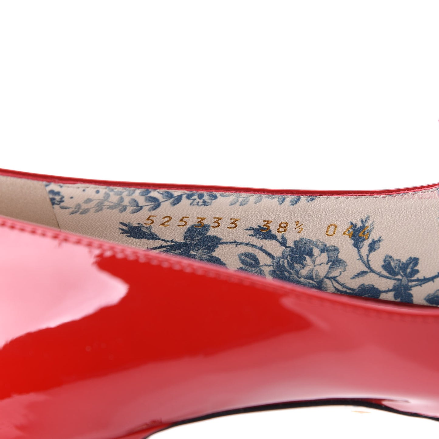 Vernice GG Victoire 55mm Loafer Pumps 38.5 Hibiscus Red