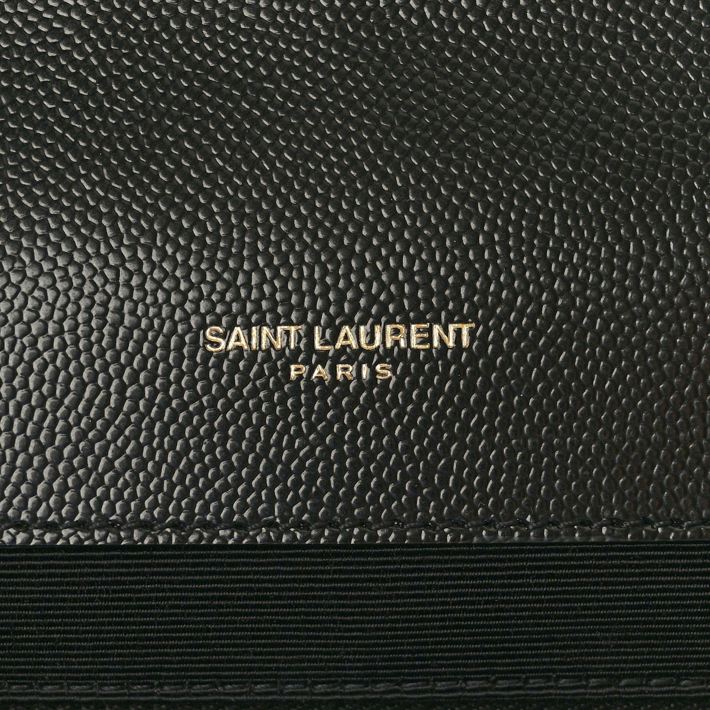 Grain De Poudre Textured Mixed Matelasse Large Triquilt Monogram Satchel Black
