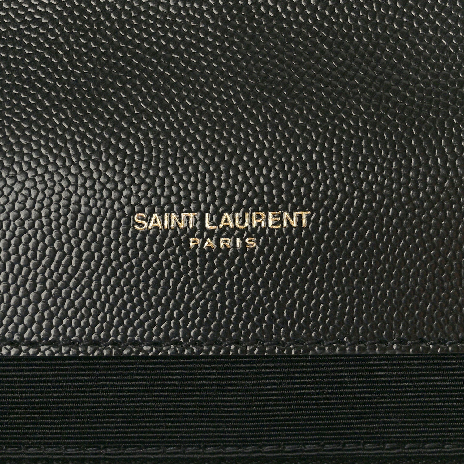 Saint Laurent Grain De Poudre Textured Mixed Matelasse Large Triquilt Monogram Satchel Black 6 of 11