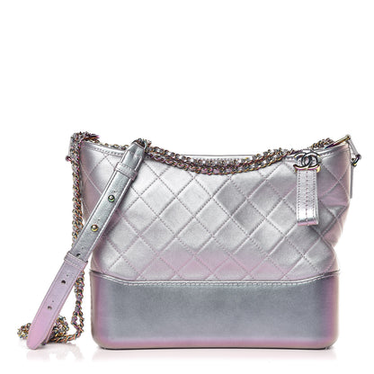 Chanel Iridescent Lambskin Calfskin Quilted Medium Gabrielle Hobo Light Purple 1 of 10