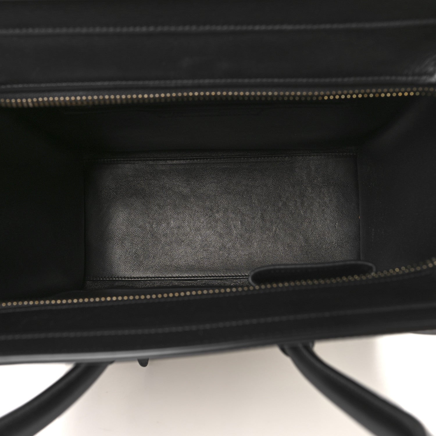 Celine Bullhide Calfskin Micro Bi-Color Luggage Black White 5 of 9