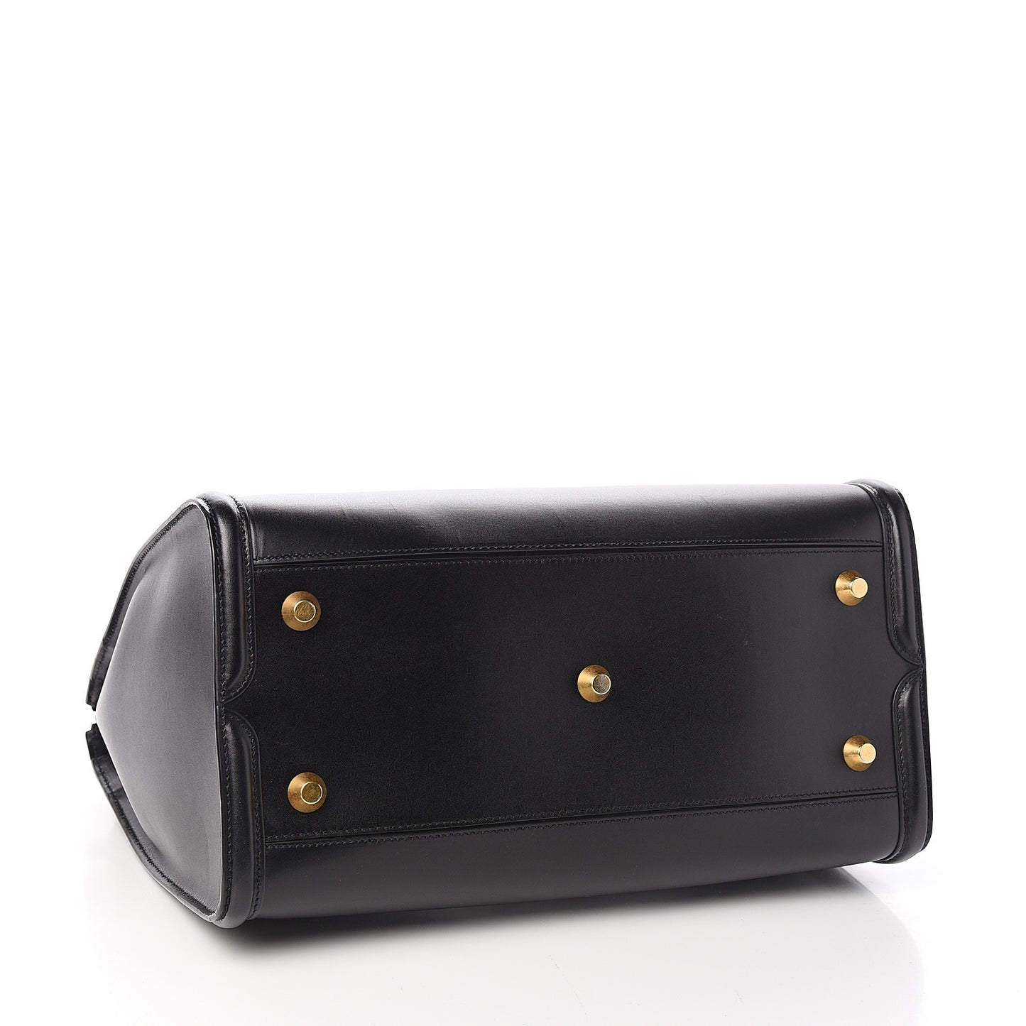 Calfskin Zip Up Heroine Tote Black