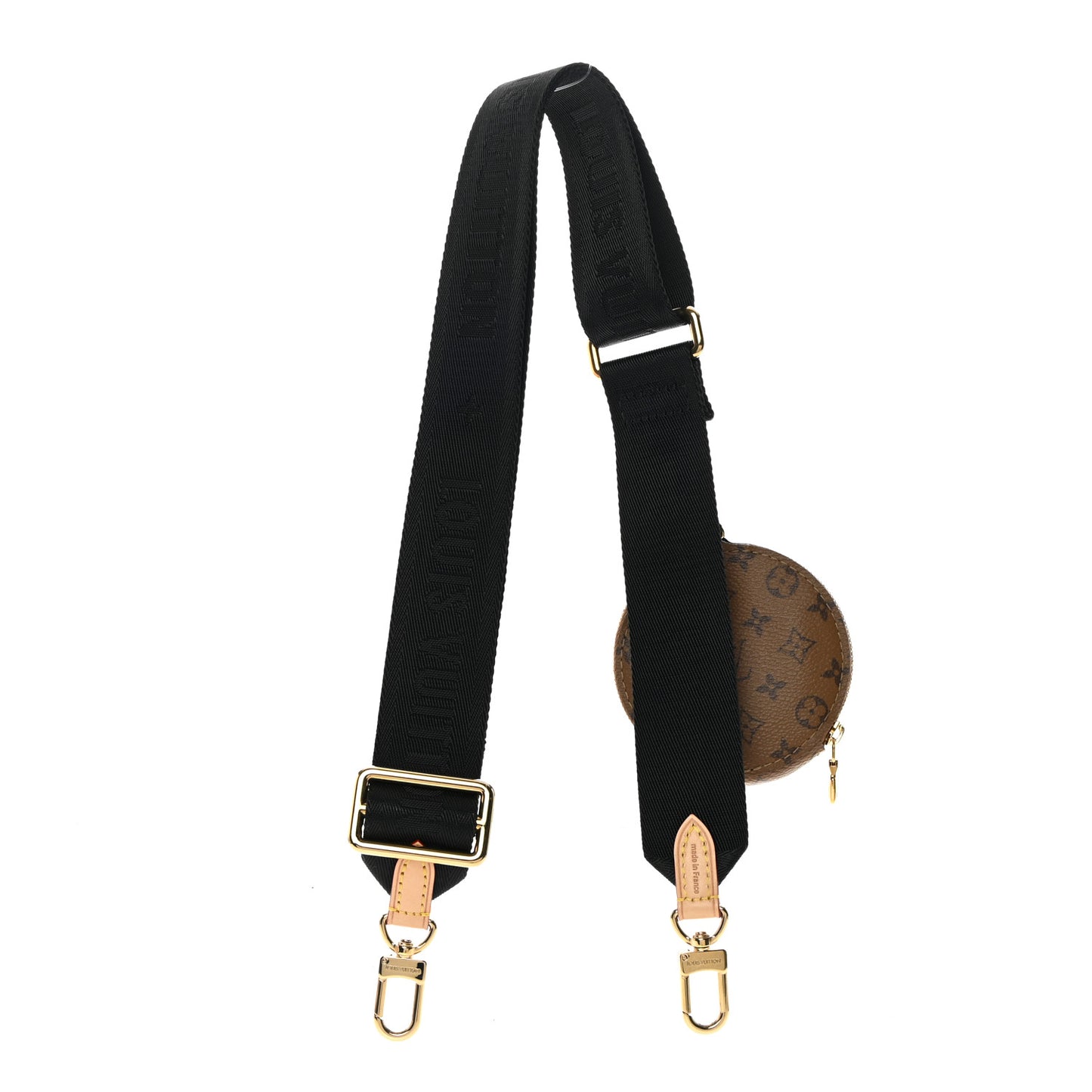 Monogram Multi Pochette Accessories Bandouliere Shoulder Strap Black
