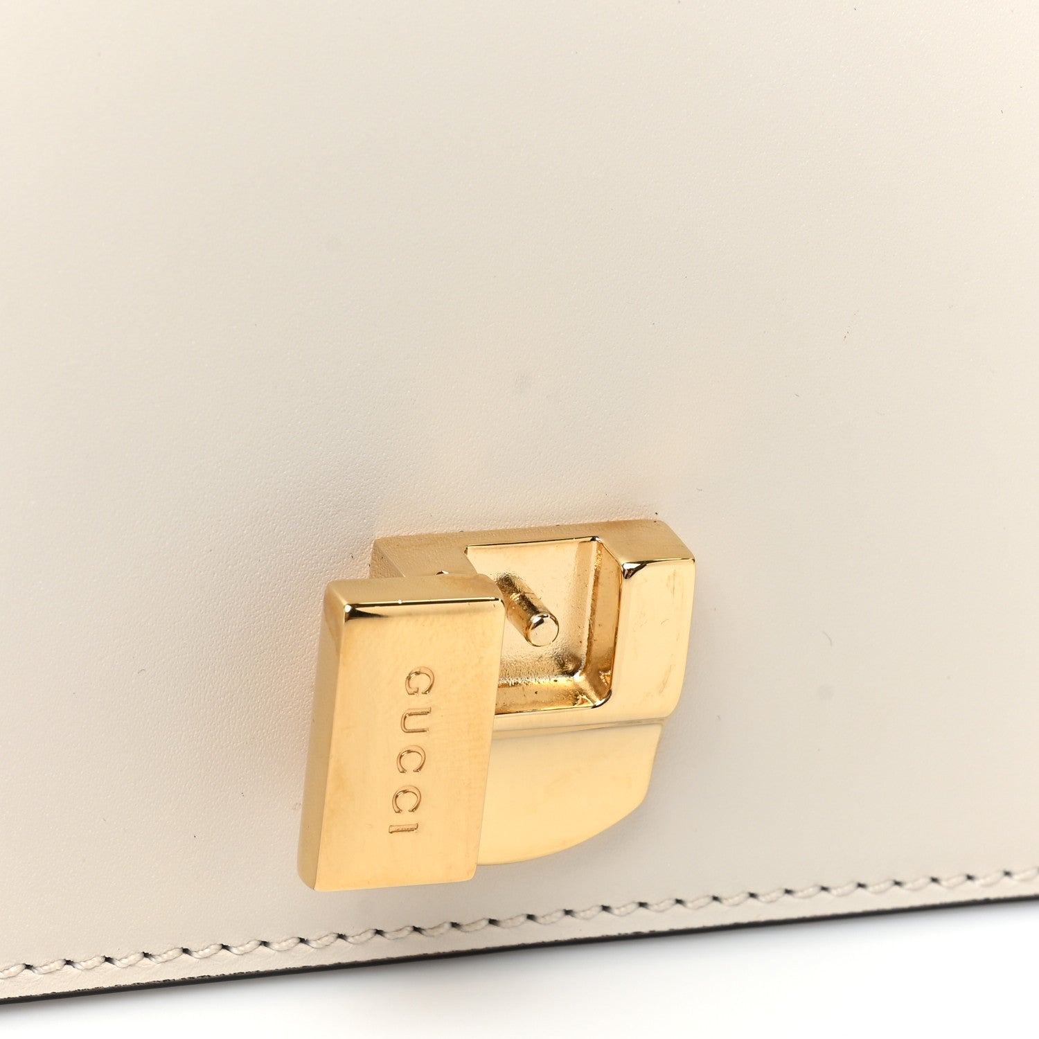 Gucci Calfskin Mini Sylvie Chain Shoulder Bag White 10 of 10