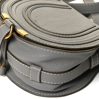 Chloe Calfskin Mini Marcie Round Crossbody Bag Cashmere Grey 9 of 9